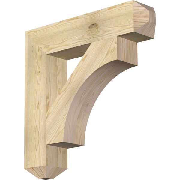 Ekena Millwork Westlake Craftsman Rough Sawn Bracket, Douglas Fir, 6"W x 30"D x 30"H BKT06X30X30WTL04RDF - main